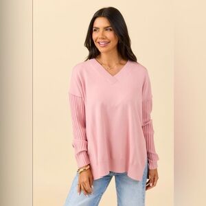 NWOT WOMENS PINKLILY MAUVE LONG SLEEVE PULLOVER TUNIC